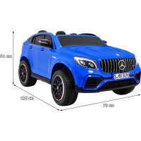 Дитяча акумуляторна машинка Mercedes GLC 63S Синя