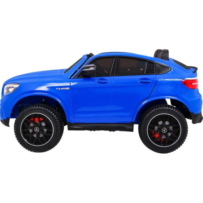 Детская аккумуляторная машинка Mercedes GLC 63S Синяя