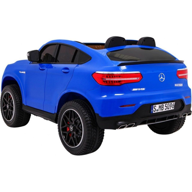 Детская аккумуляторная машинка Mercedes GLC 63S Синяя