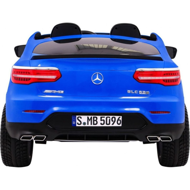 Детская аккумуляторная машинка Mercedes GLC 63S Синяя