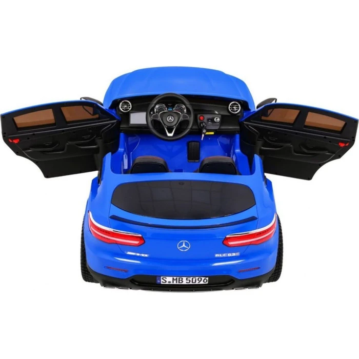 Дитяча акумуляторна машинка Mercedes GLC 63S Синя