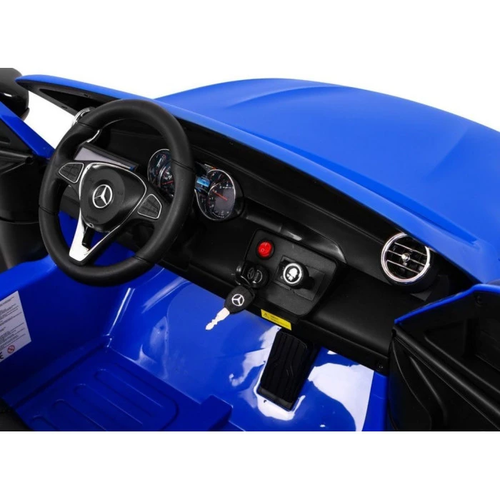 Дитяча акумуляторна машинка Mercedes GLC 63S Синя