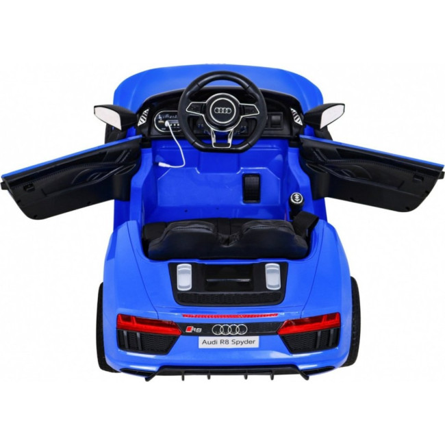 Дитяча акумуляторна машинка Audi R8 Синя