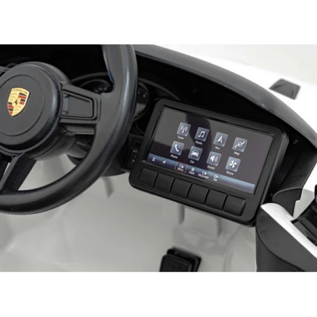 Детская аккумуляторная машинка Porsche 718 крашеная Белая