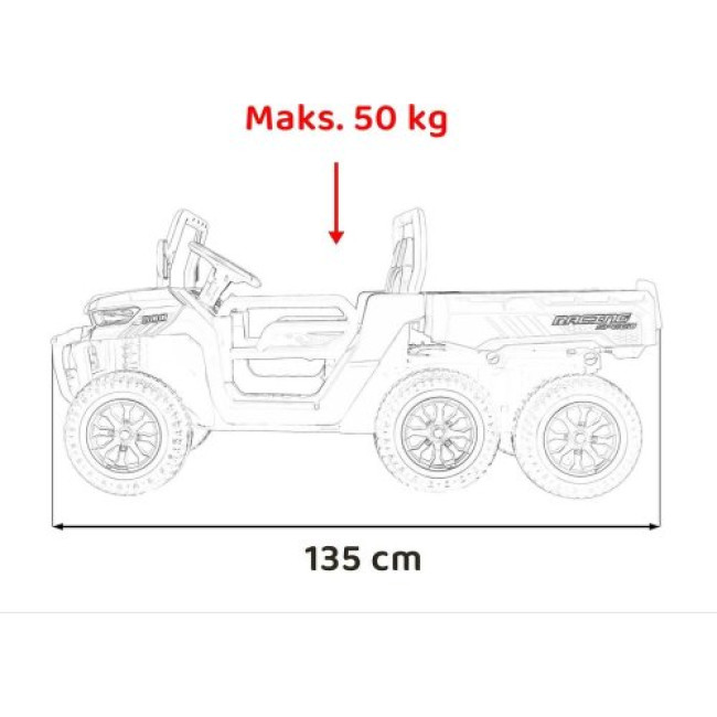 Детская аккумуляторная машинка Speed 900 Красная