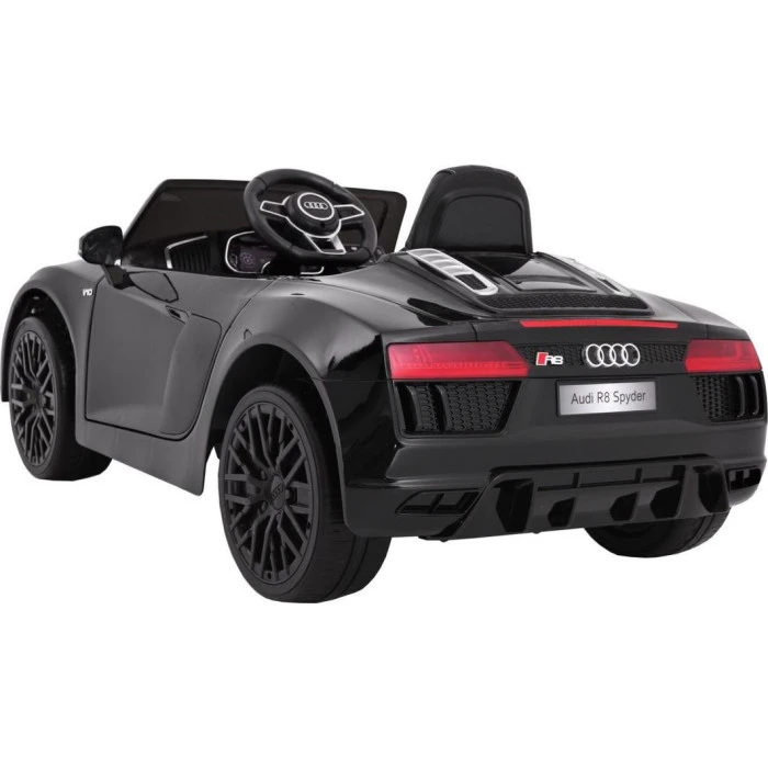 Детская аккумуляторная машинка Audi R8 Spyder черная