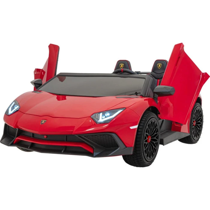 Детская аккумуляторная машинка Lamborghini Aventador SV Красная