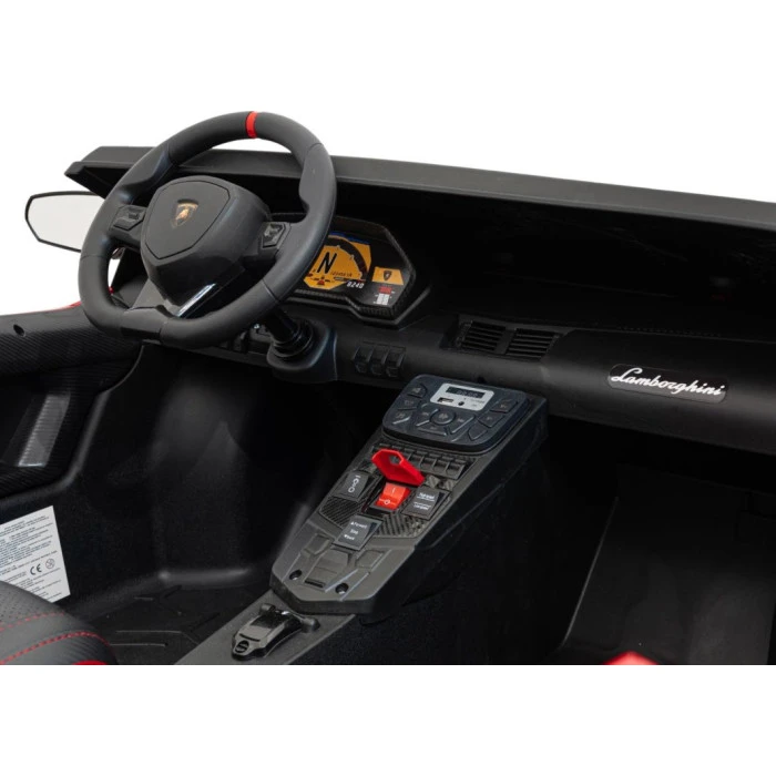 Детская аккумуляторная машинка Lamborghini Aventador SV Красная