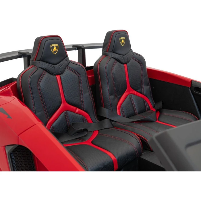 Детская аккумуляторная машинка Lamborghini Aventador SV Красная