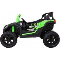 Детская аккумуляторная машинка Багги Strong Racing ATV для 2 детей Зеленая
