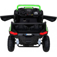 Детская аккумуляторная машинка Багги Strong Racing ATV для 2 детей Зеленая