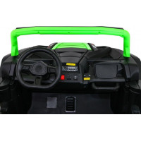 Детская аккумуляторная машинка Багги Strong Racing ATV для 2 детей Зеленая