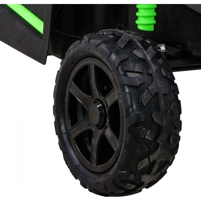 Детская аккумуляторная машинка Багги Strong Racing ATV для 2 детей Зеленая