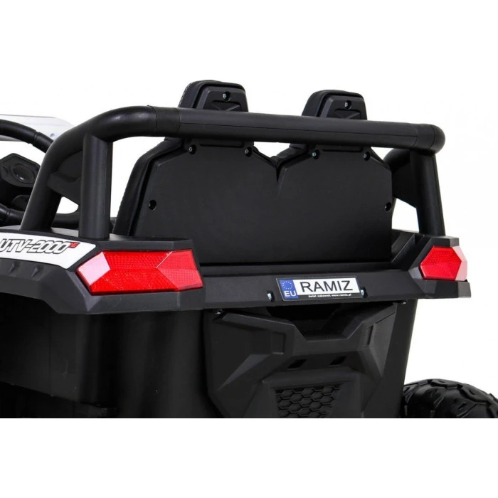 Детская аккумуляторная машинка Багги UTV 2000M Racing Battery Car, белая