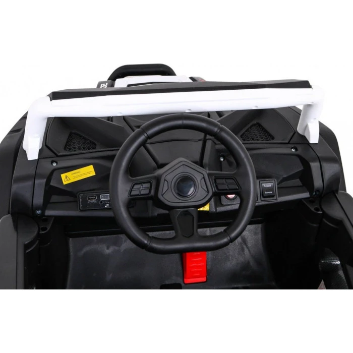 Детская аккумуляторная машинка Багги UTV 2000M Racing Battery Car, белая