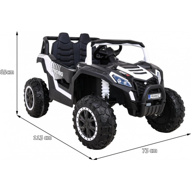 Дитяча акумуляторна машинка Баггі UTV 2000M Racing Battery Car, біла