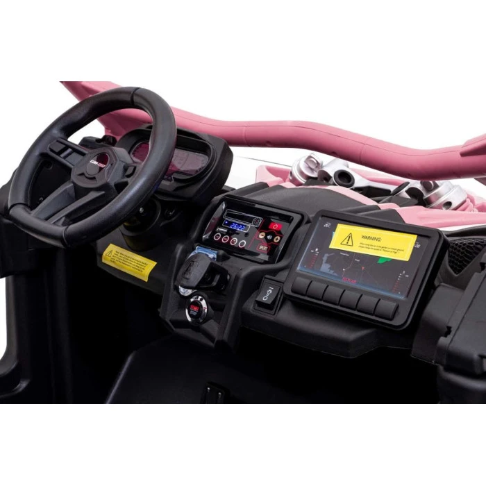 Дитяча акумуляторна машинка Баггі Maverick Turbo RR Рожева