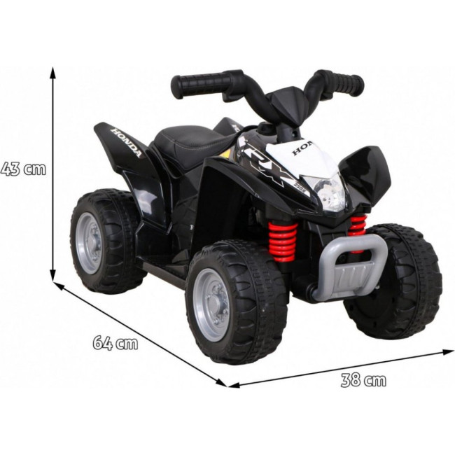 Детский аккумуляторный квадроцикл Honda 250X TRX Черный