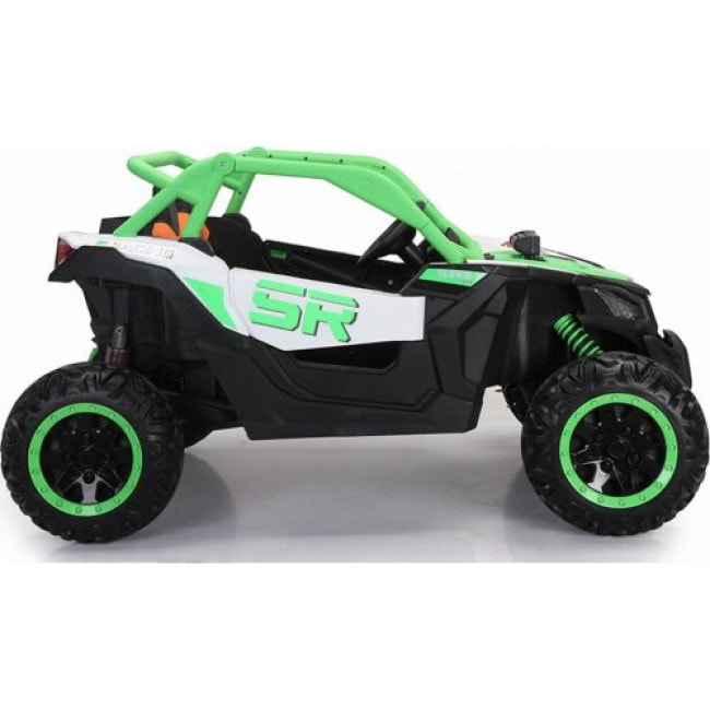 Дитяча акумуляторна машинка Баггі SR SUPER 66 Зелена