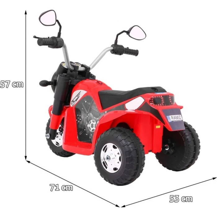 Детский аккумуляторный мотоцикл RAMIZ MiniBike красный