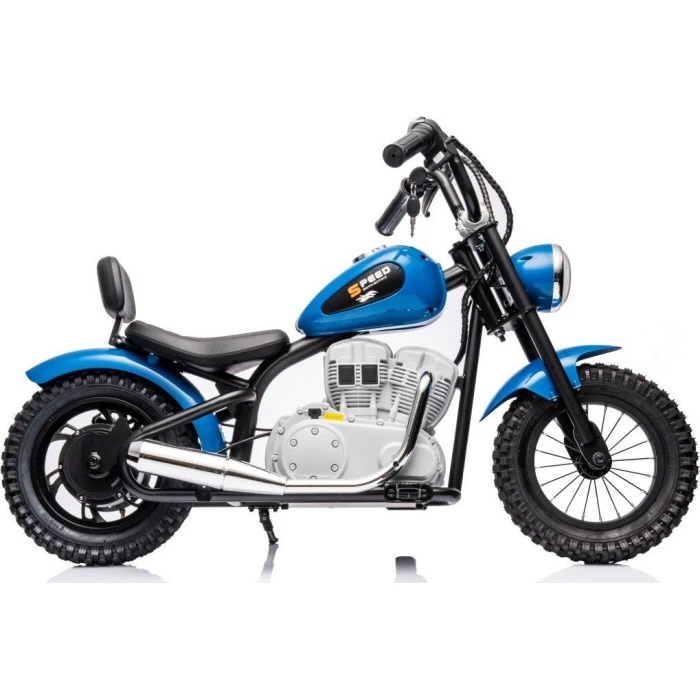 Дитячий акумуляторний мотоцикл SPEED Power Синій