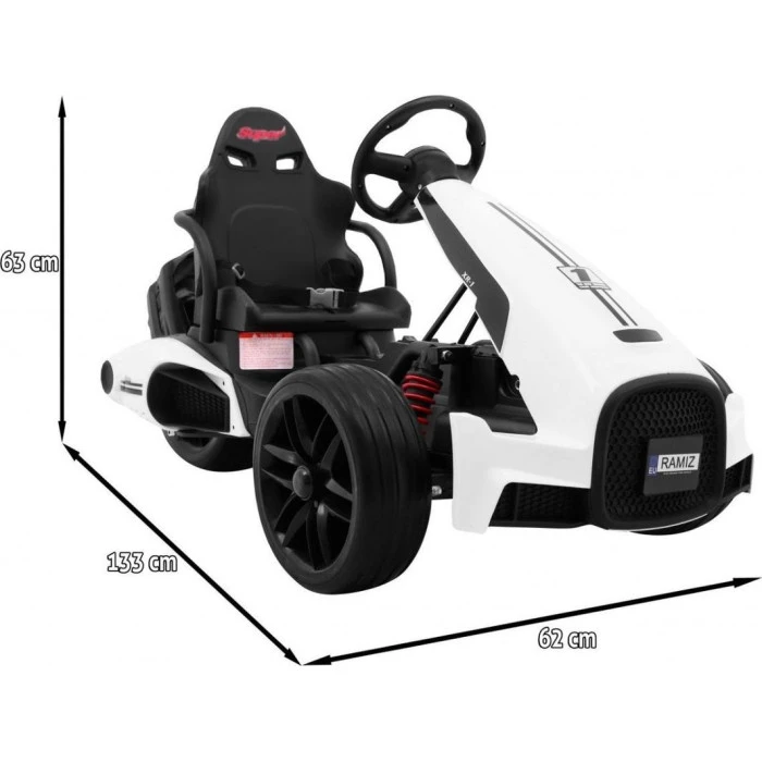 Детский аккумуляторный картинг Bolid XR-1 Белый