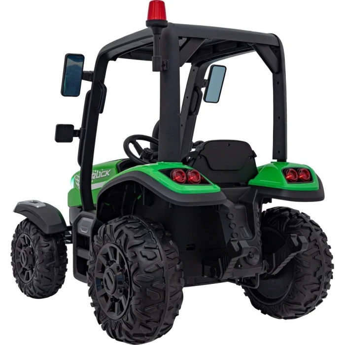 Дитячий акумуляторний трактор BLAST з причепом зелений