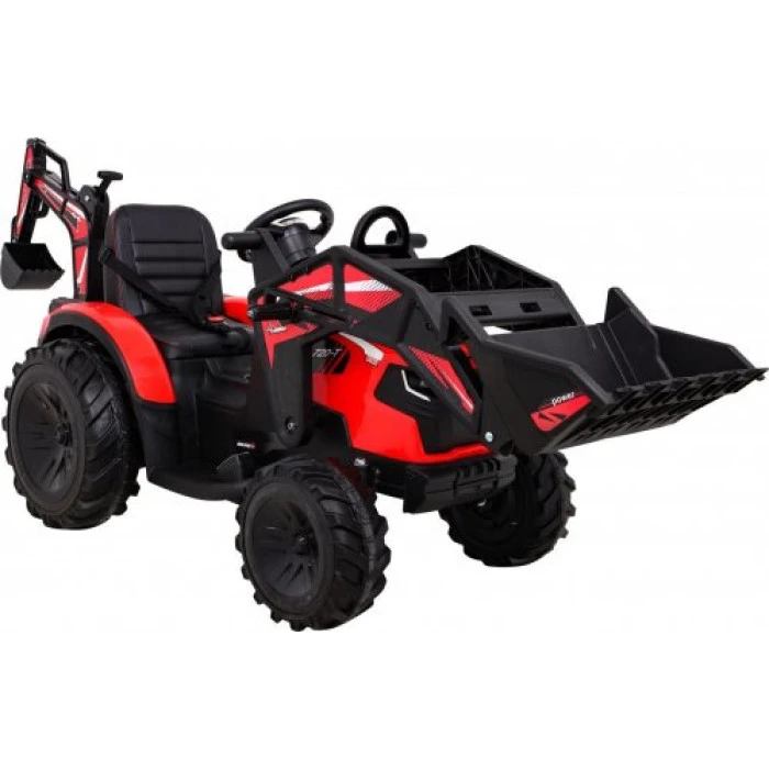 Дитячий акумуляторний трактор З Причепом 720-T Червоний