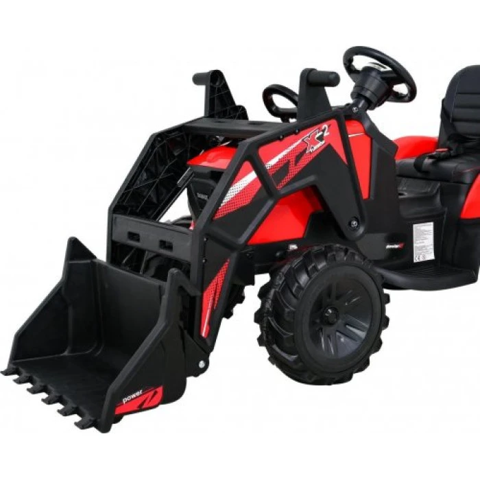Дитячий акумуляторний трактор З Причепом 720-T Червоний