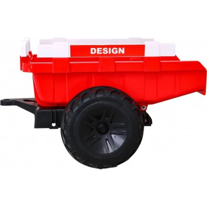 Дитячий акумуляторний трактор З Причепом 720-T Червоний