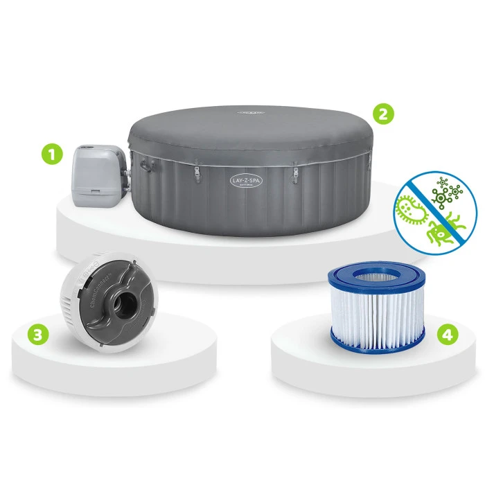 Джакузі-SPA надувне Bestway 6001T Lay-Z Santorini Pro 7-місне