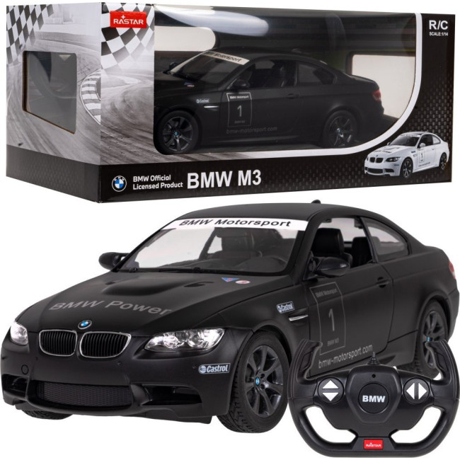 BMW M3 black RASTAR модель 1:14 Автомобіль на дистанційному керуванні + пульт 2,4 ГГц
