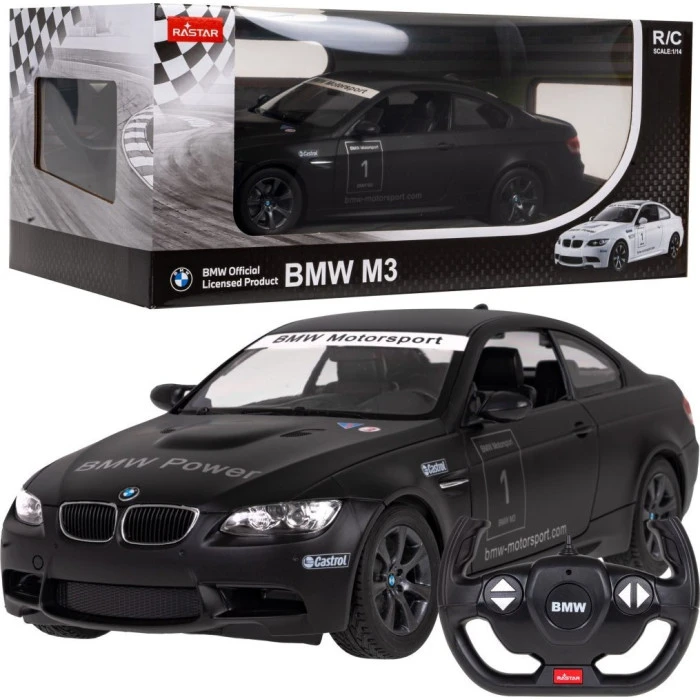 BMW M3 black RASTAR модель 1:14 Автомобиль на дистанционном управлении + пульт 2,4 ГГц