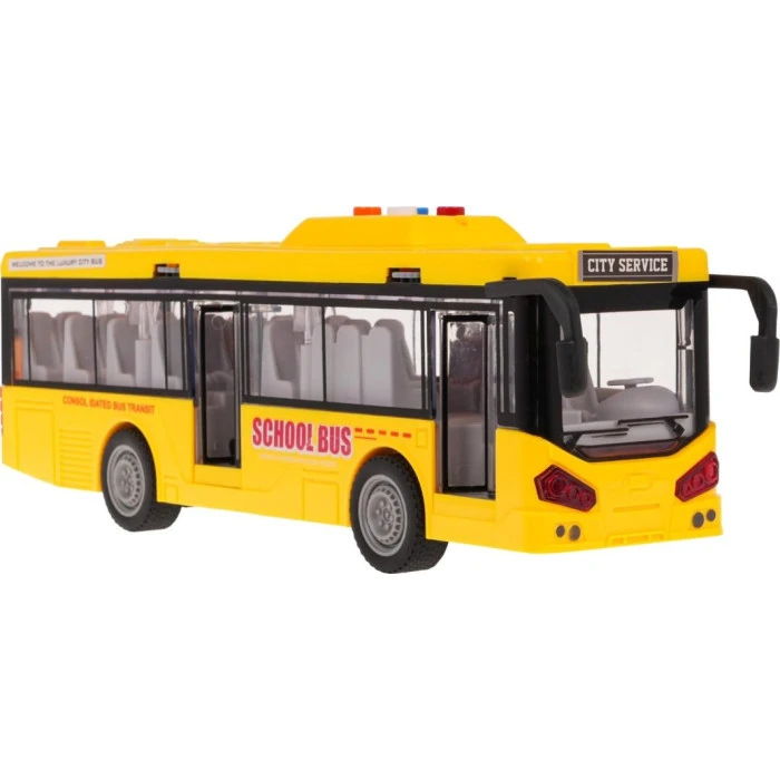 Детский игрушечный школьный автобус со световой и звуковой функцией ZAU.JS120B