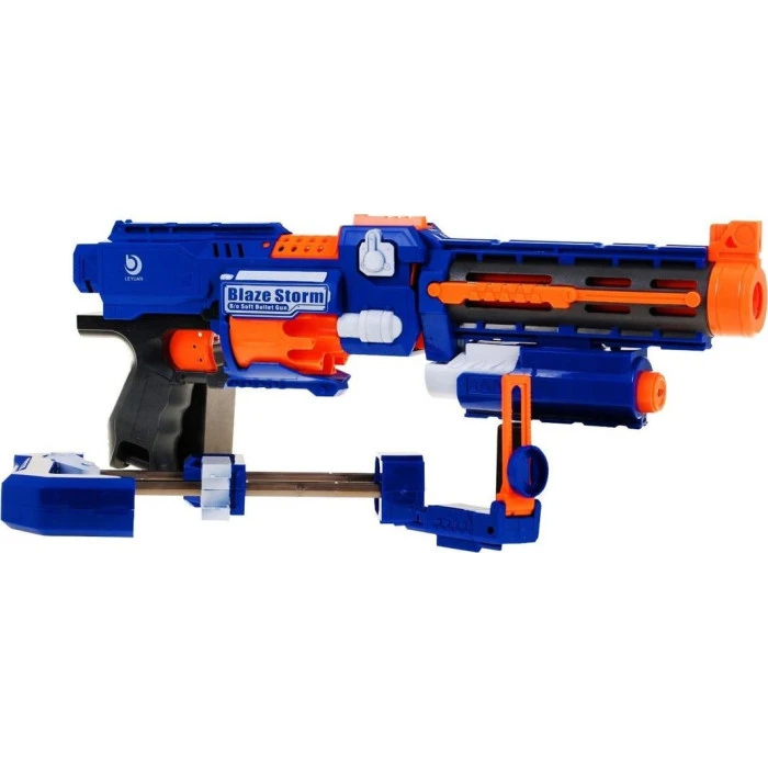Винтовка 2в1 пистолет для детей 8+ Blaze Storm 20 длинных пенопластовых шаров + лазерный прицел + пример