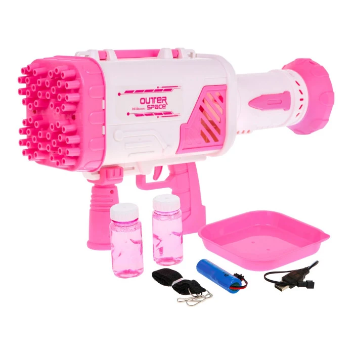 Пистолет машина для мыльных пузырей детский 3+