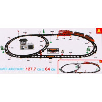 Дитячий потяг з рейками для дітей 3+