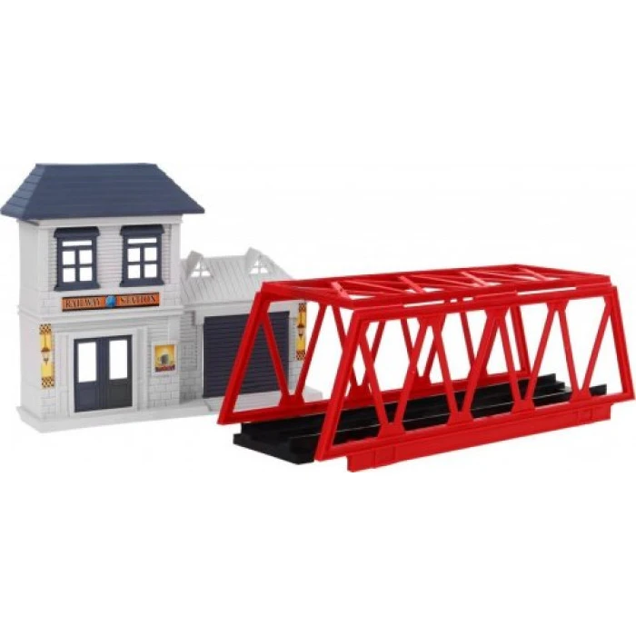 Детский поезд с рельсами для детей 3+