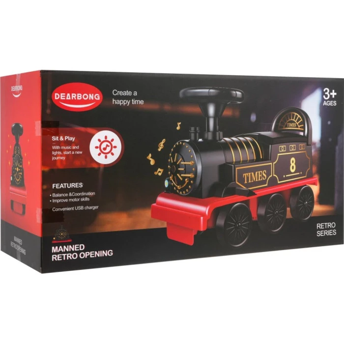 Інтерактивний ретро-паровозик для дітей 3+