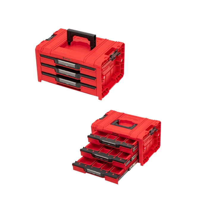 Набір ящиків для інструментів Qbrick System PRO Drawer Workshop Set 4 2.0 RED (5901238258360)