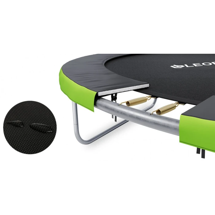 Батут із внутрішньою захисною сіткою 252 см LEOBRO Pro 8FT GREEN