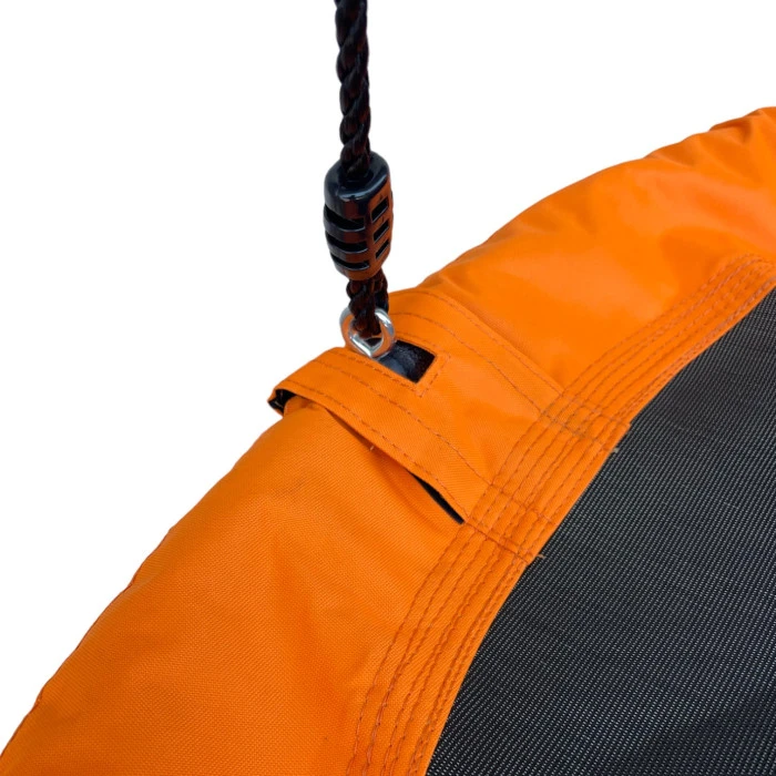 Садова гойдалка гніздо LEOBRO 120см (Помаранчева)