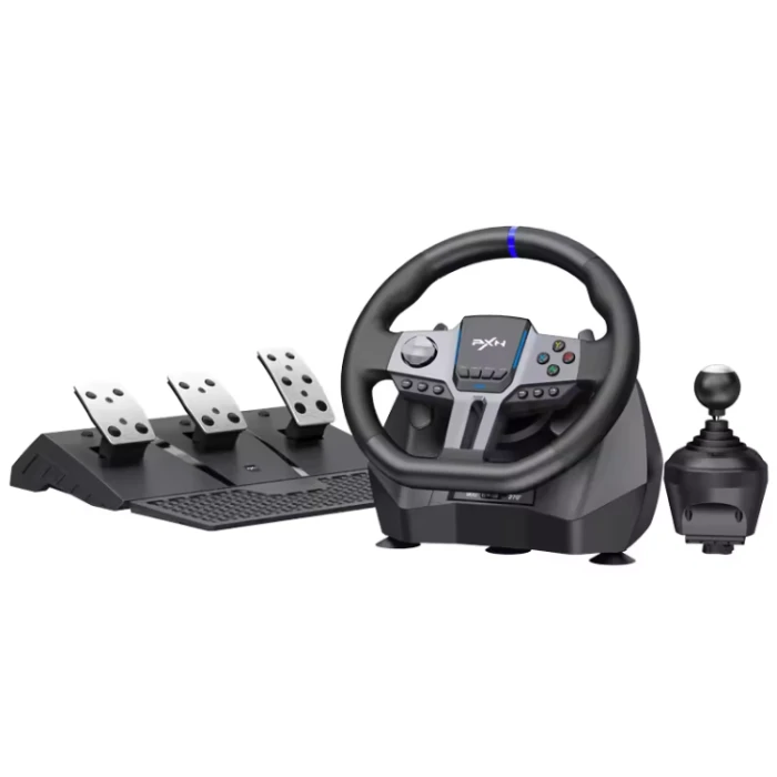Ігрове кермо PXN V9 GEN2 з педалями і коробкою передач для PS4, PS3, Xbox X/S, PC (PXN-V9GEN2)