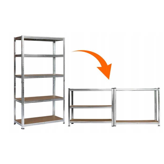 Стелаж LEOBRO Premium 180 х 90 х 30 см, 200кг/полиця, 5 полиць (LB-R105)