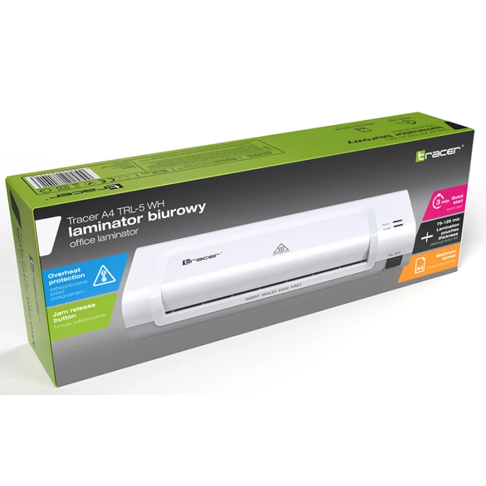 Ламінатор Tracer TRL-5-A4 WH (TRANIS47266)