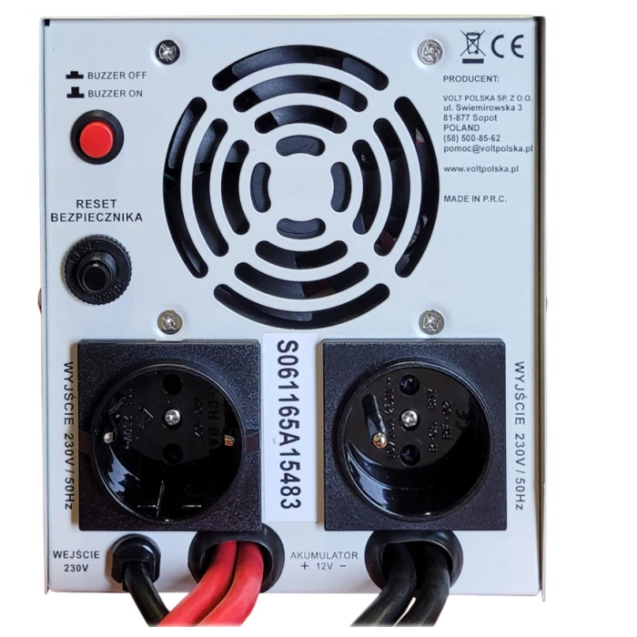 Комплект Volt Polska SINUS PRO 1100 E PLUS 12/230V 700/1100W + Акумулятор GEL 12V 110 Ah