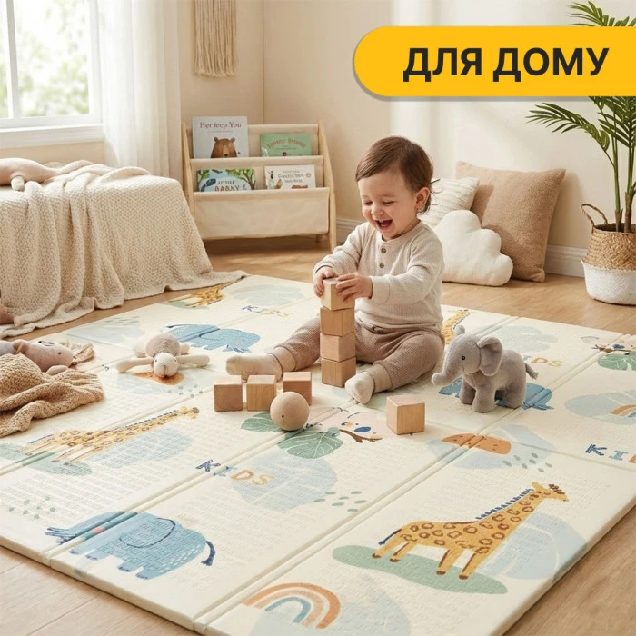 Дитячий ігровий килимок LEOBRO 180 x 200 x 1 см (LB-1031)