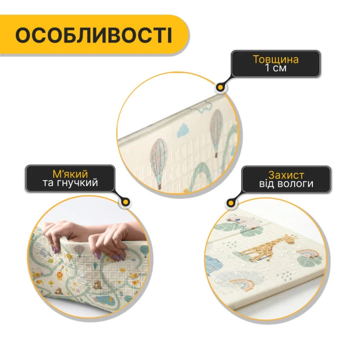 Дитячий ігровий килимок LEOBRO 150 x 200 x 1 см (LB-1021)