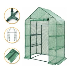 Стелаж-теплиця LEOBRO 143x73x195 см на 4 полиці Green (LB-G121)