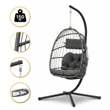 Підвісне крісло-кокон LEOBRO Dark Grey (LB-1058)